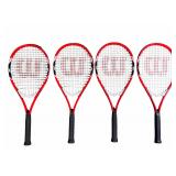 Lot of 4 Wilson Federer Adult Tennis Racquets - Recreational Model Lot of 4 Wilson Federer Adult Tennis Racquets - Recreational Model