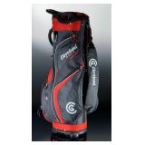 Cleveland Golf Cart Bag, Red & Gray, 14-Way Divider, Excellent Storage Cleveland Golf Cart Bag, Red & Gray, 14-Way Divider, Excellent Storage