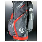 Cleveland Golf Cart Bag, Red & Gray, 14-Way Divider, Excellent Storage Cleveland Golf Cart Bag, Red & Gray, 14-Way Divider, Excellent Storage