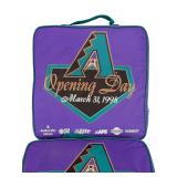 Arizona Diamondbacks 1998 Opening Day Seat Cushions (Lot of 2) Bank One Ballpark Arizona Diamondbacks 1998 Opening Day Seat Cushions (Lot of 2) Bank One Ballpark
