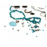 Vintage Southwest Concho Belt Parts & Jewelry Lot for Repair / Crafting - 300g Vintage Southwest Concho Belt Parts & Jewelry Lot for Repair / Crafting - 300g