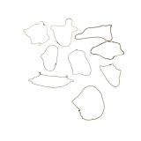 Vintage Assorted Gold Tone Chain Necklaces - Lot of 9, Various Styles Vintage Assorted Gold Tone Chain Necklaces - Lot of 9, Various Styles