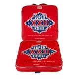 Vintage Super Bowl XXII 1988 GTE Seat Cushions (2) - Washington vs. Denver Vintage Super Bowl XXII 1988 GTE Seat Cushions (2) - Washington vs. Denver