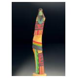 Hopi Tewa Cloud Woman Wood Kachina Doll Signed K. Tsosie Native American Art