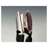 Sterling Silver Modernist Sonja Fries Adjustable Ring | Signed Estate Jewelry