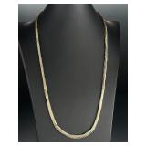 Native American 20 Strand Liquid Sterling Silver Necklace 29' Vintage 30.4g
