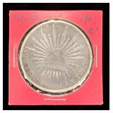 1901 Mexico MO 1 Peso .9027 Silver Coin Uncirculated Condition