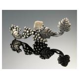 Marty Magic Sterling Silver Grape Vine Ear Cuff Wrap Vintage 1993 Signed