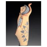 Jemez Pueblo Corn Maiden Pottery Figure by Cindy Fragua - Signed Native Art