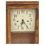 Howard Miller Oak Wall Clock 612 Cabinet German Movement 341-020 AS-IS