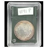 1891-P Morgan Silver Dollar US Coin 90% Silver Philadelphia Mint