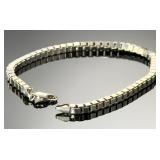 Italian Sterling Silver 4mm Box Link Bracelet 9 Inch IBB 925 Bold Heavy 17.6g