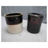 Glazed Stoneware Crocks