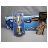 Family Fun Game Bundle With Trophy