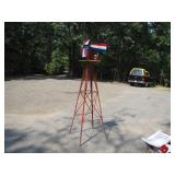 Multi-Color Windmill Tower Sculpture