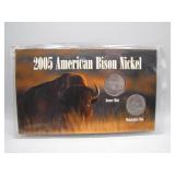 2005 American Bison Nickel Set with COA