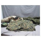 Military Clothing Lot with Gear and Accessories