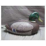 Hand-Carved Wooden Mallard Decoy