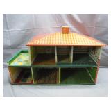 1950s Lithographed Metal Dollhouse