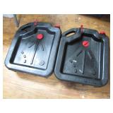 Two Durable Oil Drain Pans