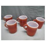 5 Anchor Hocking Fire King Mugs