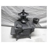 Miniature Cast Iron Stove with Accessories