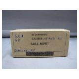 50 .45 Auto Rim M1911 Cartridges