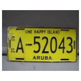 Aruba ï¿½One Happy Islandï¿½ License Plate 2009