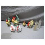 Ceramic and Glass Bird Salt & Pepper Shakers