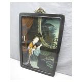 Chinese Reverse Glass Painting with Frame
