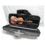Violin With Case and Bow