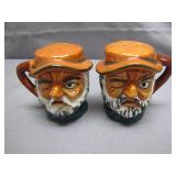 Hand-Painted Ceramic Sailor Salt Shakers