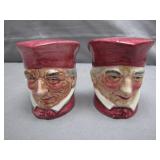 Majestic Ware Red Cap Salt & Pepper Shakers