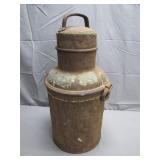 Rustic Iron Milk Can with Handle