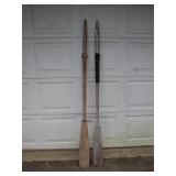 Rustic Wooden Boat Oars