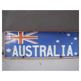 Australia Flag-Themed License Plate