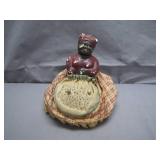 Cloth Doll with Beaded Apron Pin Cushion