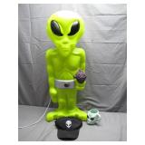 Illuminated Alien Figurine With Accessories