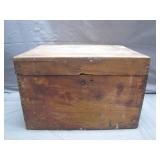 Solid Wood Storage Box with Compartments