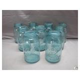 9 Ball Perfect Mason Blue Jars