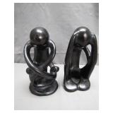 Kenyan Soapstone Family Sculptures Set