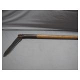 Rustic Hay Knife with Wooden Handle