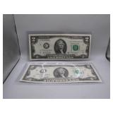 Pair of 2017 A Series $2 Bills