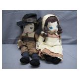Handmade Pioneer Dolls, Circa Early 20th Century
