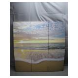 Coastal Ocean Scene Wall Art Panel Set
