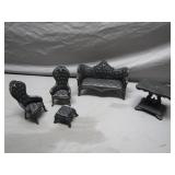 Cast Iron Miniature Victorian Furniture Set