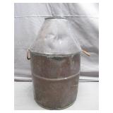 Metal Milk Can with Rustic Charm