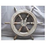 Classic Wooden Shipï¿½s Steering Wheel