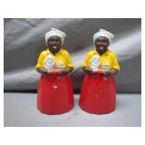 Vintage Black Americana Ceramic Shakers