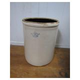 Stoneware Crock with Blue Crown No. 8 Marking